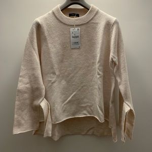 Zara NWT Oversized Sweater white Size S